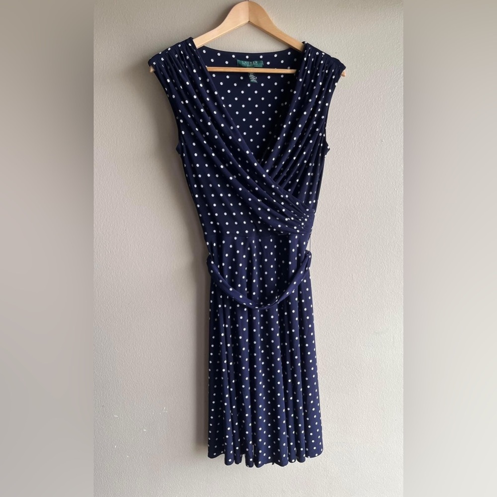 Lauren Ralph Lauren Women’s Mid Navy Blue Dress Size 8 - Picture 1 of 12